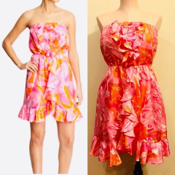 Lilly Pulitzer Hotty Panel Fan Dance Tiernan - Picture 1 of 6